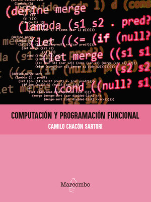 cover image of Computación y programación funcional